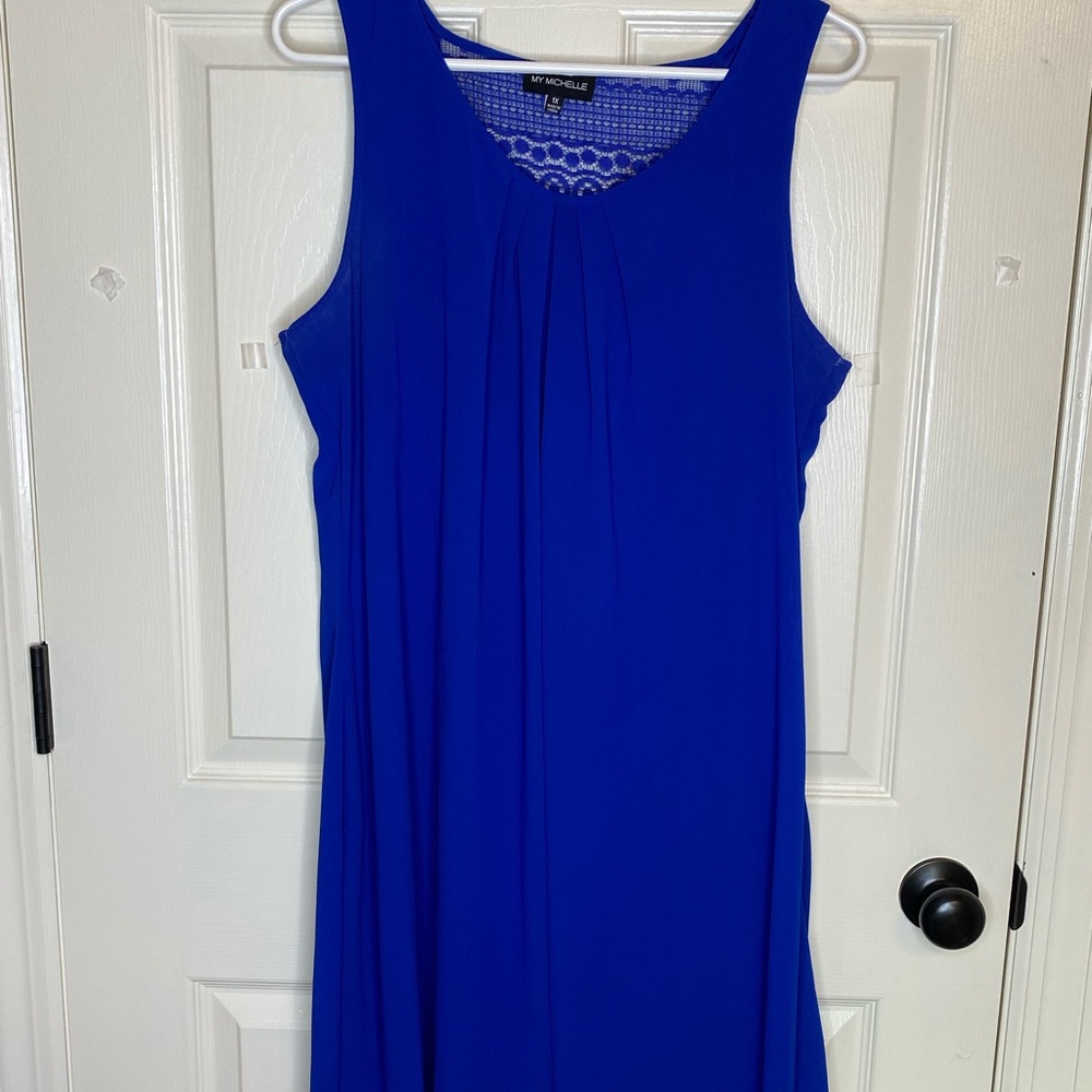 My Michelle Blue sleeveless dress - size 1X